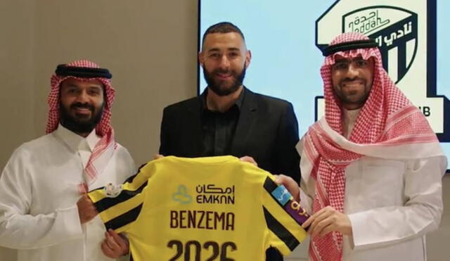 Karim Benzema fue anunciado por el flamante campeón de la Liga Saudí. Foto: Al-Ittihad