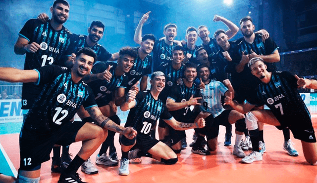 Argentina vence en su debut 3-0 a Italia en la VNL 2023.
