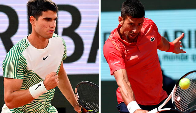 Carlos Alcaraz y Novak Djokovic se vuelven a enfrentar tras más de un año. Foto: composición/EFE