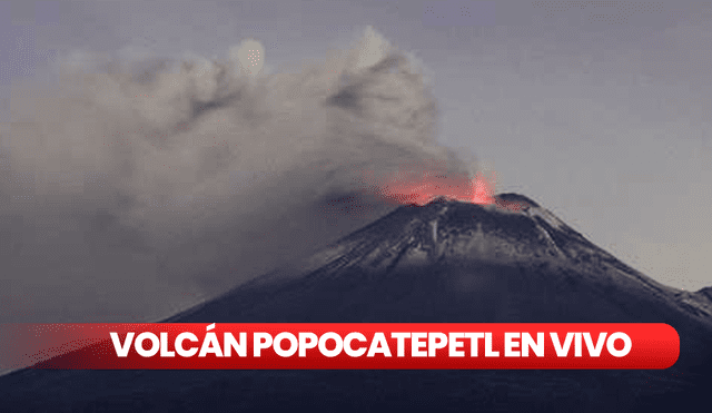El volcán Popocatépetl continúa liberando gases y cenizas que han alcanzado varias localidades del centro de México. Foto: EFE