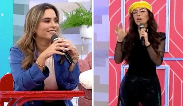 Ethel Pozo revela que no le quedó otra que usar el abrigo durante el enlace en vivo. Foto: composición LR/”América hoy” - Video: "América hoy"