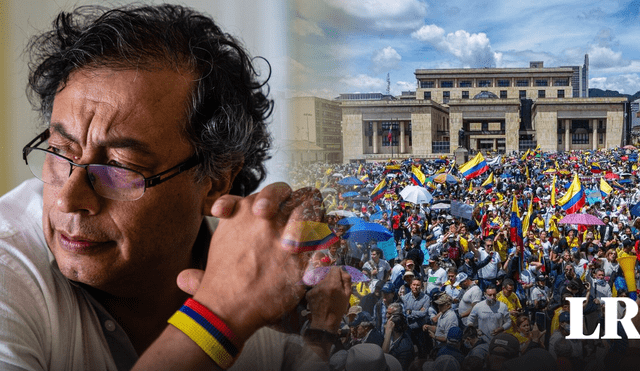Movilizaciones en Bogotá y otras ciudades de Colombia en apoyo a Gustavo Petro. Foto: composición LR/CNN/The Nee York Times