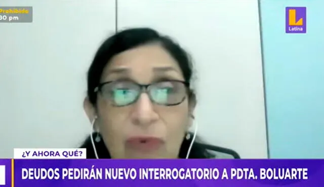 La abogada informó que presentarán un “pliego interrogatorio”. Foto: captura de “Latina noticias” - Video: “Latina noticias”