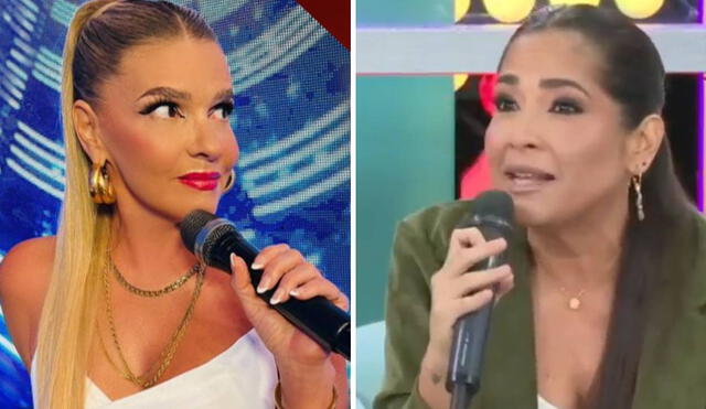 Katia Palma descartó enemistad con Johanna San Miguel. Foto: capturas de América TV y Willax