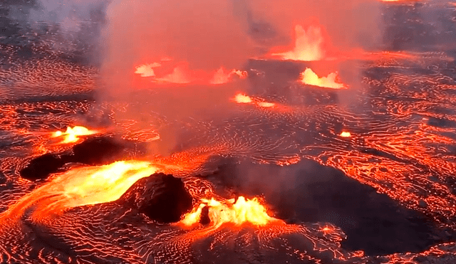 El volcán Kilauea es uno de los más activos del mundo y volvió a entrar en actividad tras un mes de calma. Foto: CNN