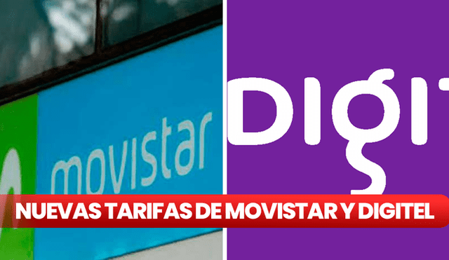 Movistar y Digitel aumentaron las tarifas de sus servicios. Foto: composición LR/Movistar/Digitel
