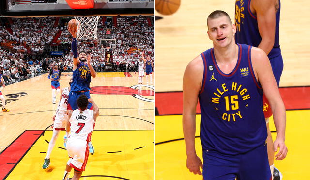 Jamal Murray y Nikola Jokic consiguieron triple-dobles en el mismo partido. Foto: composición LR / AFP Jamal Murray y Nikola Jokic consiguieron triple-dobles en el mismo partido. Foto: composición LR / AFP