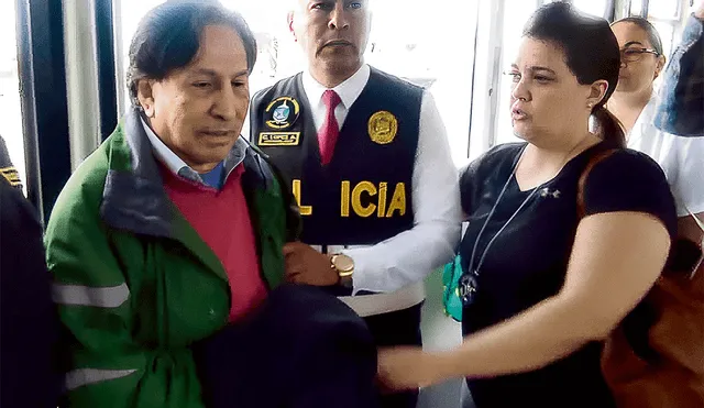 A inicios de junio, el expresidente Toledo, de 77 años, fue trasladado al hospital de Ate Vitarte por una crisis hipertensiva. Foto: Ministerio Público