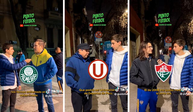 La mayoría de hinchas señalaba a distintos clubes brasileños como clásicos rivales. Foto: composición LR / capturas de TikTok / @Puntofutbol