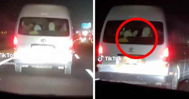 Monjas que fueron grabadas en un auto causan terror en miles de usuarios de TikTok. Foto: composición LR/TikTok/@gisellemau7