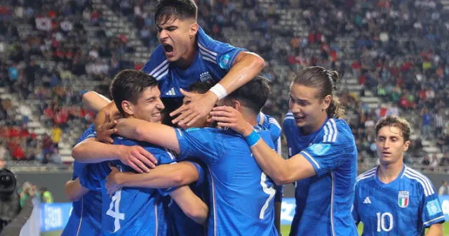 Italia derrotó a Corea del Sur por las semifinales del Mundial sub-20. Foto: AFP