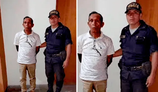 Rodríguez Quiac Neecac escoltado por un efectivo de la Policía Nacional del Perú. Foto: composición LR / difusión
