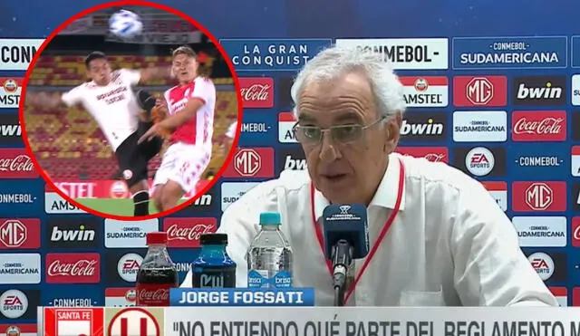 El entrenador de Universitario se refirió a la expulsión de Cabanillas. Foto: ESPN