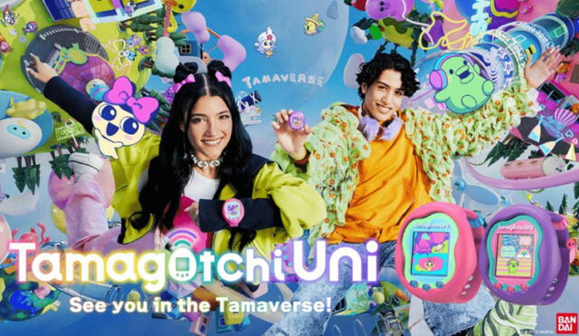 Charli D'Amelio, la famosa tiktoker, se convierte en embajadora del lanzamiento mundial de Tamagotchi Uni. Foto: Bandai Namco