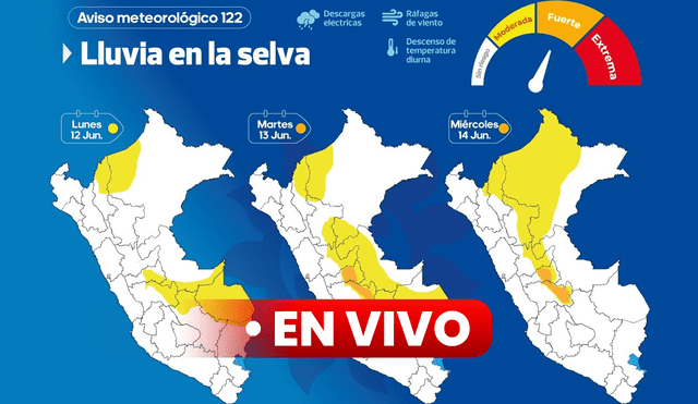 Próximas precipitaciones se darán en la selva sur y central. Foto: composición de Jazmín Ceras/La República