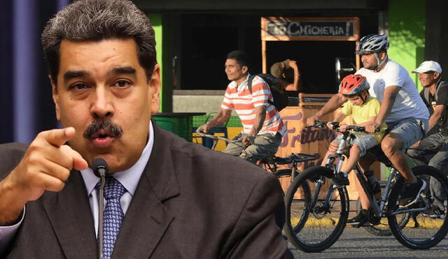 Nicolás Maduro fue relacionado con un supuesto anuncio que promueve el uso de bicicletas, ¿es cierto? Foto: composición LR/La Nación/Infobae