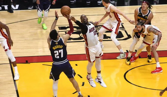 Nuggets se llevan la tercera victoria en las finales del NBA. Foto: AFP