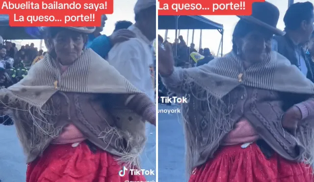 La danza saya caporal es un baile folclórico de los Andes. Foto: captura de TikTok/@punoyork - Video: @punoyork/TikTok