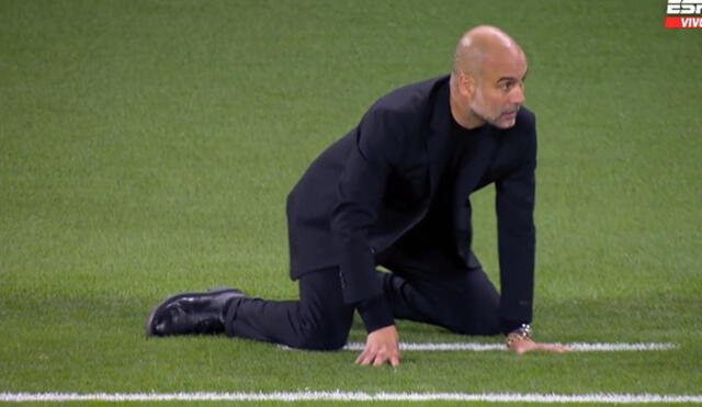 Josep Guardiola dirige su segunda final de Champions League con Manchester City. Foto: captura de ESPN | Video: ESPN