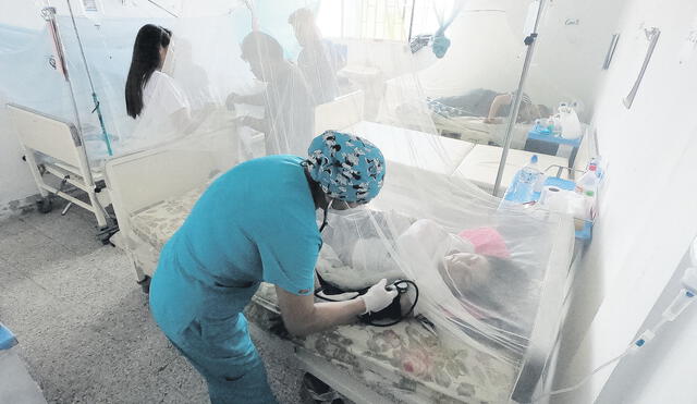 Crisis. La epidemia de dengue está lejos de ser controlada en el norte. Enfermedad pone en riesgo a personas vulnerables. Foto: Clinton Medina/La República