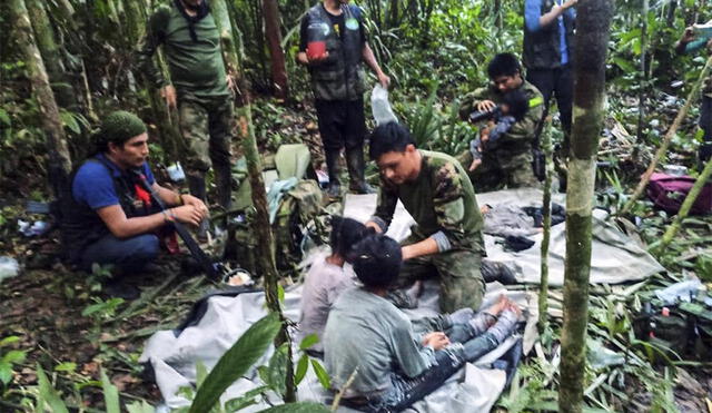 Los niños perdidos en la selva de Colombia ya se vienen recuperando progresivamente, de acuerdo a las autoridades del país. Foto: EFE