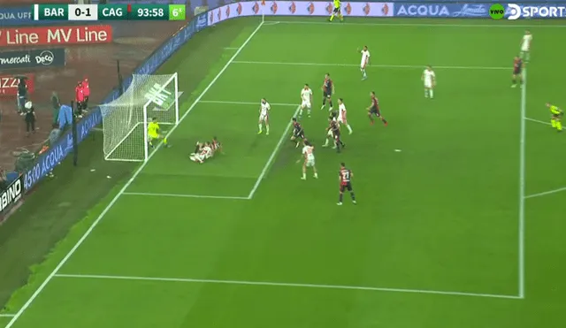 Cagliari puso el marcador global 2-1. Foto: DSports - Video: DirecTV Sports