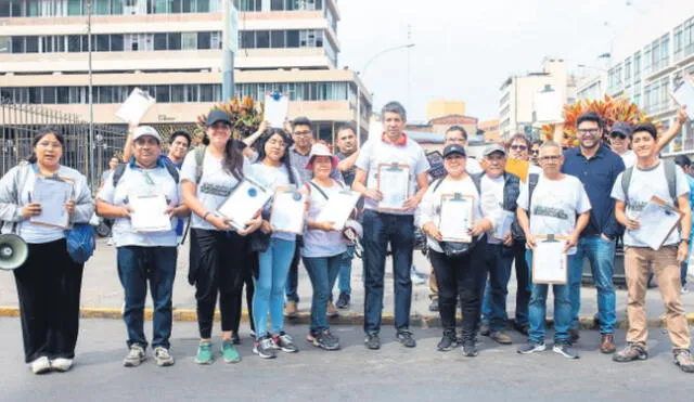 En Lima. La recolección de firmas es a nivel nacional. En Lima hay la mayor receptividad. Foto: difusión