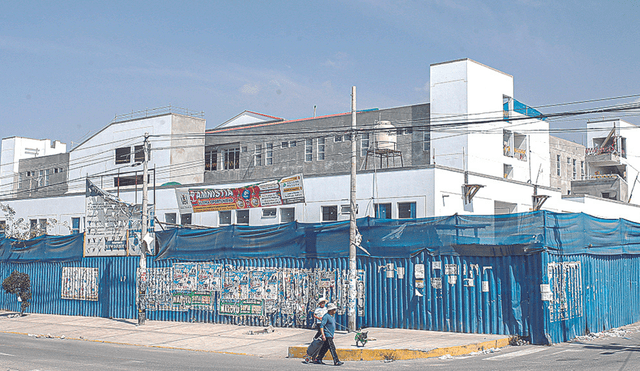 Detenida. Obra de hospital Maritza Campos se frena debido a inicio de proceso judicial iniciado por consorcio. Foto: Rodrigo Talavera/ La República