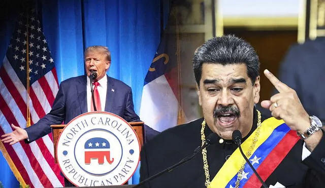 Donald Trump señaló que Estados Unidos hace rico a Nicolás Maduro. Foto: composición LR/AFP - Video: @monitoreamos/Twitter