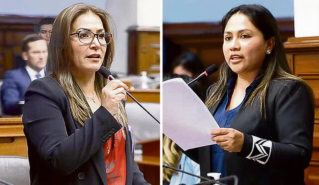 APP. Magaly Ruiz presentó un video, pero no el chat que contradice su versión. Podemos. Heidy Juárez niega los hechos, aunque otros testigos la desmienten. Foto: composición LR