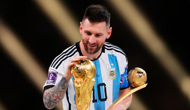 Lionel Messi ganó la copa mundial tras vencer a Francia en la final de Qatar 2022. Foto: EFE