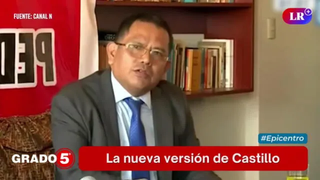 David Gómez Fernandini cuestiona las nuevas declaraciones de la defensa de Castillo. Foto: captura de “Grado 5”/LR+ - Video: “Grado” 5/LR+