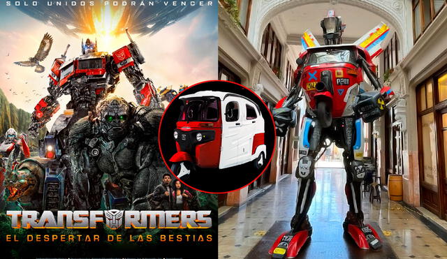 AR-torito en exhibición para todos los fans de la saga de "Transformers". Foto: composición LR/Paramount/Rafael Lanfranco