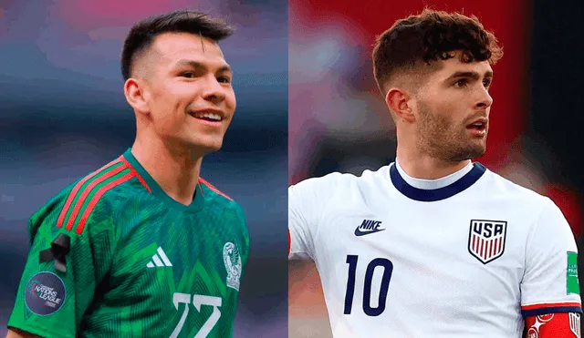 La Selección de México vs. Estados Unidos juegan por la Concacaf Nations League 2023. Foto: Composición LR/AFP