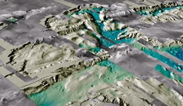 Los rectángulos rosados en el video indican que hay registros de alta resolución en esas zonas. Foto: USGS
