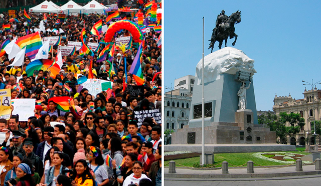 Casi 30 ciudades del país replicarán la "Marcha del orgullo", como Trujillo, Huánuco y Huancayo. Foto: composición LR / Archivo LR / Andina