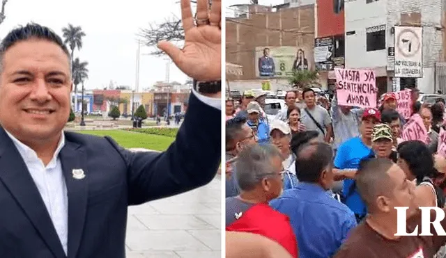 Los ciudadanos pidieron una sentencia ejemplar para el alcalde de Trujillo. Foto: composición de LR Fabrizio Oviedo/ Yolanda Goicochea/ La República - Video: Yolanda Goicochea