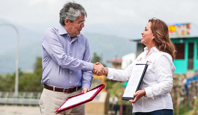 Guillermo Lasso le brindó su apoyo a Dina Boluarte en Perú. Foto: Andina/Prensa Presidencia - Video: