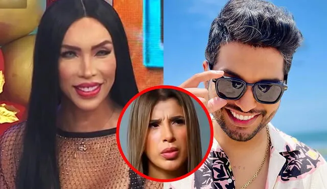 Nicole Akari habló sobre el actual novio de Yahaira Plasencia. Foto: composición LR/captura de América TV/Instagram/Jair Mendoza