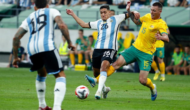 Argentina y Australia vuelven a jugar tras su cruce en el Mundial Qatar 2022. Foto: EFE