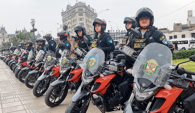 Lucha. El patrullaje se intensificará con 245 policías motorizados en puntos críticos de Lima. Foto: La República