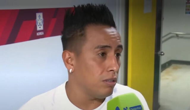 Cueva fue suplente en este primer amistoso de la selección peruana. Foto: captura Movistar Deportes