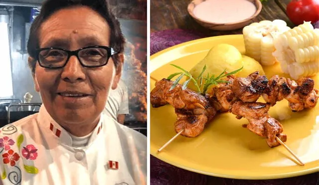 Doña Grimanesa ha conseguido gran popularidad debido al delicioso saber de sus anticuchos. Foto: Composición La República/Difusión/elGourmet/Instagram