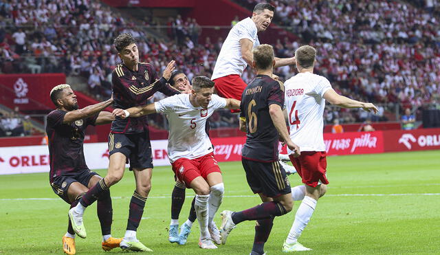 Polonia venció a Alemania en la fecha FIFA. Foto: AFP