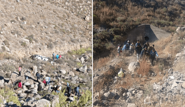 Miniván cayó a abismo y dejó 6 muertos. Foto: composición LR/LR/difusión