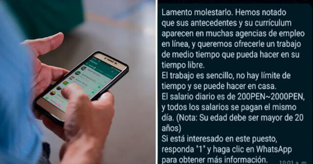 No caigas en esta estafa que circula por WhatsApp. Foto: composición LR/@ElChicoDeLasNoticias/Businessinsider