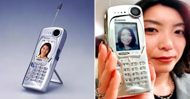Así lucía el primer celular con cámara del mundo. Foto: composición LR/Xataka/Fonoma Blog