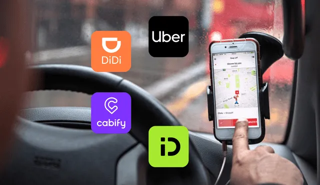 Uber, Didi, Cabify e inDrive son los aplicativos de taxi que cuentan con varios reclamos por parte de los usuarios, según Indecopi. Foto: composición LR/Autofact