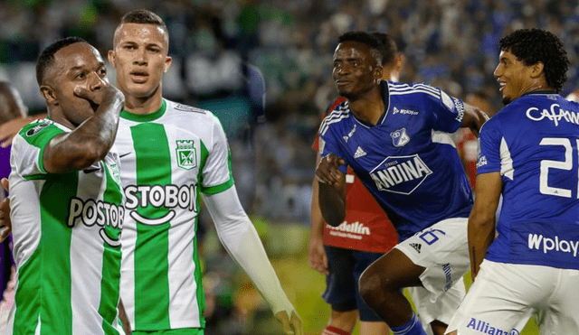 Atlético Nacional vs. Millonarios se verán las caras por primera vez en un final. Foto: composición LR/El Colombiano/El Tiempo