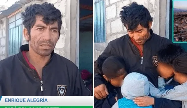 Enrique Alegría contó que se desempeña como obrero en "cachuelos". Foto y video: captura de video/Radio Yaraví Arequipa/Facebook